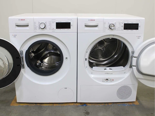 Bosch serie|8 varioperfect wasmachine & bosch serie|8 selfcleaning condenser wasdroger - afbeelding 2 van  8