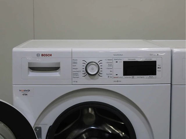 Bosch serie|8 varioperfect wasmachine & bosch serie|8 selfcleaning condenser wasdroger - afbeelding 3 van  8