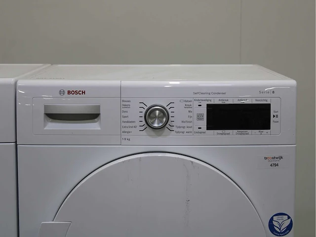 Bosch serie|8 varioperfect wasmachine & bosch serie|8 selfcleaning condenser wasdroger - afbeelding 6 van  8