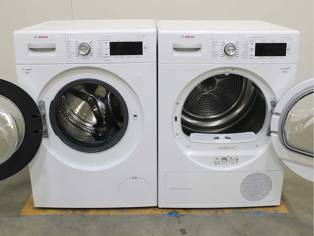 Bosch serie|8 varioperfect wasmachine & bosch serie|8 selfcleaning condenser wasdroger - afbeelding 2 van  8