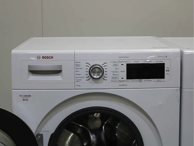 Bosch serie|8 varioperfect wasmachine & bosch serie|8 selfcleaning condenser wasdroger - afbeelding 3 van  8