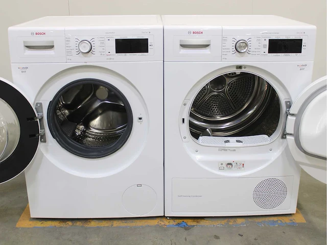 Bosch serie|8 varioperfect wasmachine & bosch serie|8 selfcleaning condenser wasdroger - afbeelding 2 van  8