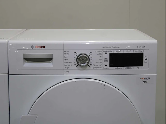 Bosch serie|8 varioperfect wasmachine & bosch serie|8 selfcleaning condenser wasdroger - afbeelding 6 van  8