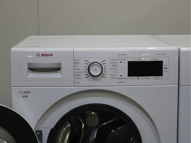 Bosch serie|8 varioperfect wasmachine & bosch serie|8 selfcleaning condenser wasdroger - afbeelding 3 van  8