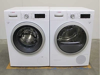 Bosch serie|8 varioperfect wasmachine & bosch serie|8 selfcleaning condenser wasdroger - afbeelding 1 van  8