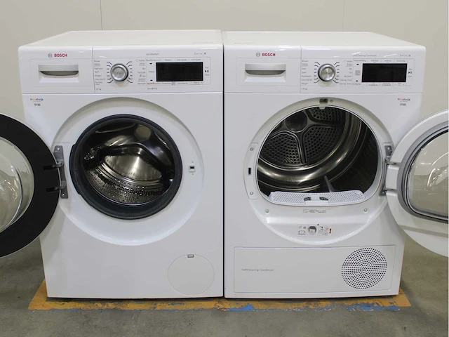 Bosch serie|8 varioperfect wasmachine & bosch serie|8 selfcleaning condenser wasdroger - afbeelding 2 van  8