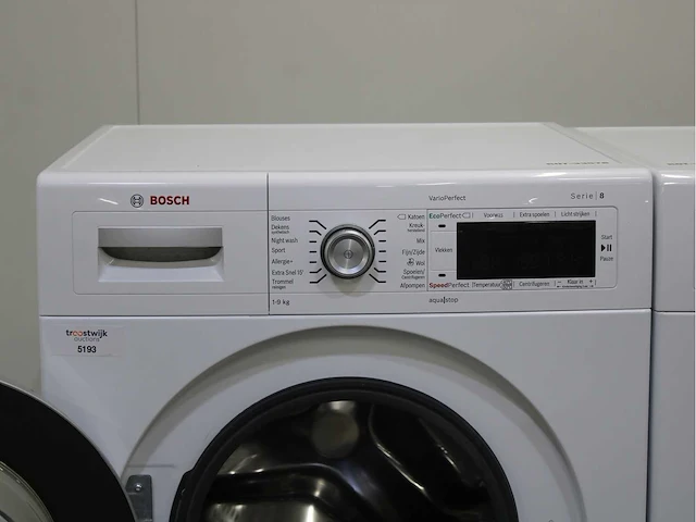 Bosch serie|8 varioperfect wasmachine & bosch serie|8 selfcleaning condenser wasdroger - afbeelding 3 van  8