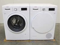 Bosch serie|8 varioperfect wasmachine & bosch serie|8 selfcleaning condenser wasdroger - afbeelding 1 van  8