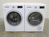 Bosch serie|8 varioperfect wasmachine & bosch serie|8 selfcleaning condenser wasdroger - afbeelding 1 van  8