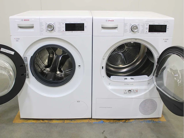 Bosch serie|8 varioperfect wasmachine & bosch serie|8 selfcleaning condenser wasdroger - afbeelding 2 van  8