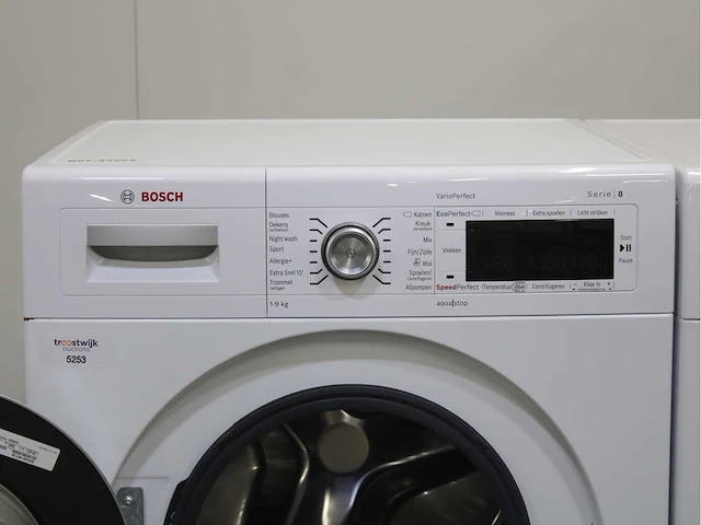 Bosch serie|8 varioperfect wasmachine & bosch serie|8 selfcleaning condenser wasdroger - afbeelding 3 van  8