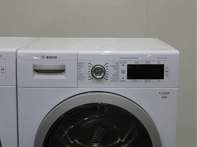 Bosch serie|8 varioperfect wasmachine & bosch serie|8 selfcleaning condenser wasdroger - afbeelding 6 van  8