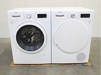 Bosch serie|8 varioperfect wasmachine & bosch serie|8 selfcleaning condenser wasdroger - afbeelding 1 van  8