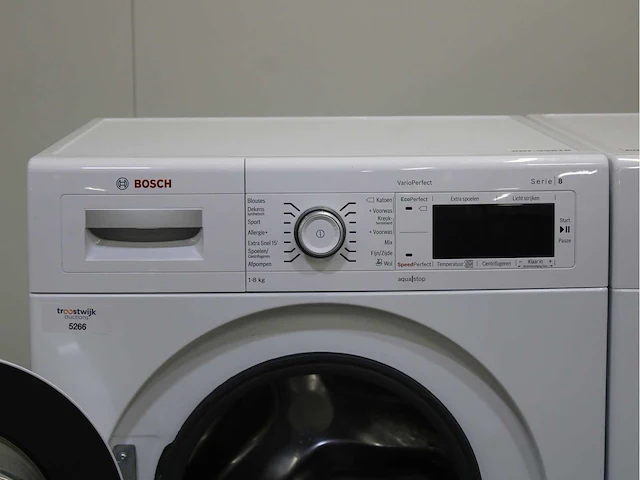 Bosch serie|8 varioperfect wasmachine & bosch serie|8 selfcleaning condenser wasdroger - afbeelding 3 van  8