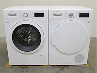 Bosch serie|8 varioperfect wasmachine & bosch serie|8 selfcleaning condenser wasdroger - afbeelding 1 van  8
