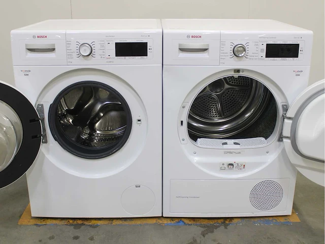 Bosch serie|8 varioperfect wasmachine & bosch serie|8 selfcleaning condenser wasdroger - afbeelding 2 van  8