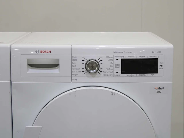 Bosch serie|8 varioperfect wasmachine & bosch serie|8 selfcleaning condenser wasdroger - afbeelding 6 van  8