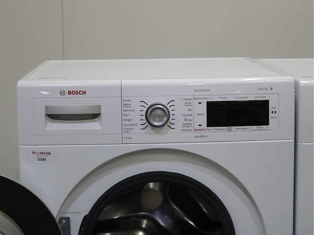 Bosch serie|8 varioperfect wasmachine & bosch serie|8 selfcleaning condenser wasdroger - afbeelding 3 van  8