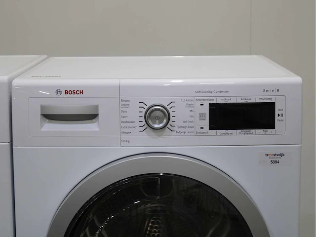Bosch serie|8 varioperfect wasmachine & bosch serie|8 selfcleaning condenser wasdroger - afbeelding 6 van  8