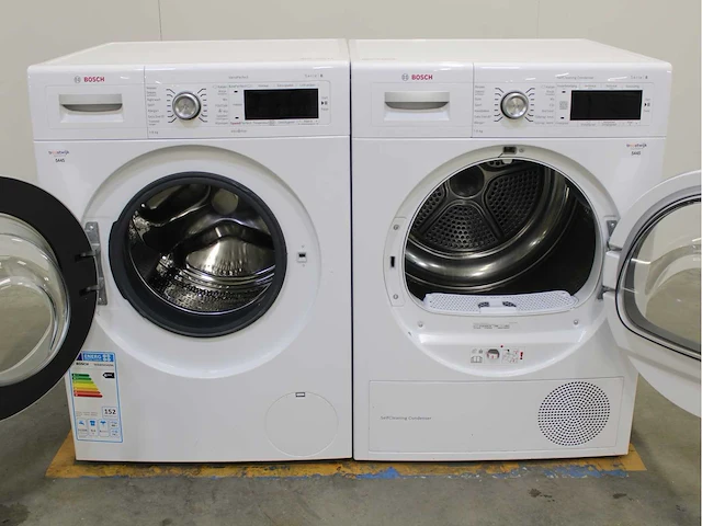 Bosch serie|8 varioperfect wasmachine & bosch serie|8 selfcleaning condenser wasdroger - afbeelding 2 van  8