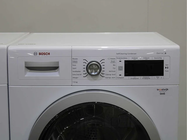 Bosch serie|8 varioperfect wasmachine & bosch serie|8 selfcleaning condenser wasdroger - afbeelding 6 van  8