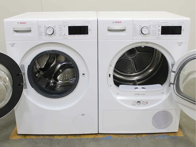 Bosch serie|8 varioperfect wasmachine & bosch serie|8 selfcleaning condenser wasdroger - afbeelding 2 van  8