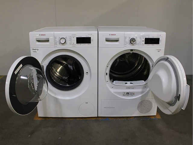 Bosch serie|8 varioperfect wasmachine & bosch serie|8 selfcleaning condenser wasdroger - afbeelding 2 van  8