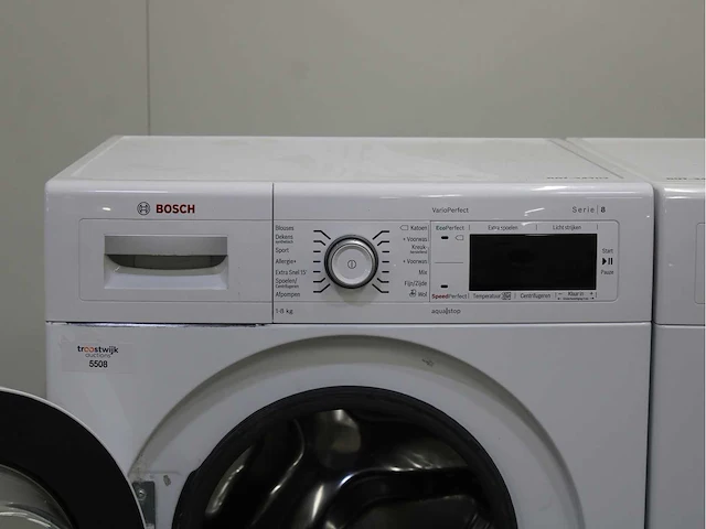 Bosch serie|8 varioperfect wasmachine & bosch serie|8 selfcleaning condenser wasdroger - afbeelding 3 van  8