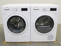 Bosch serie|8 varioperfect wasmachine & bosch serie|8 selfcleaning condenser wasdroger - afbeelding 1 van  8