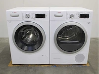 Bosch serie|8 varioperfect wasmachine & bosch serie|8 selfcleaning condenser wasdroger - afbeelding 1 van  8