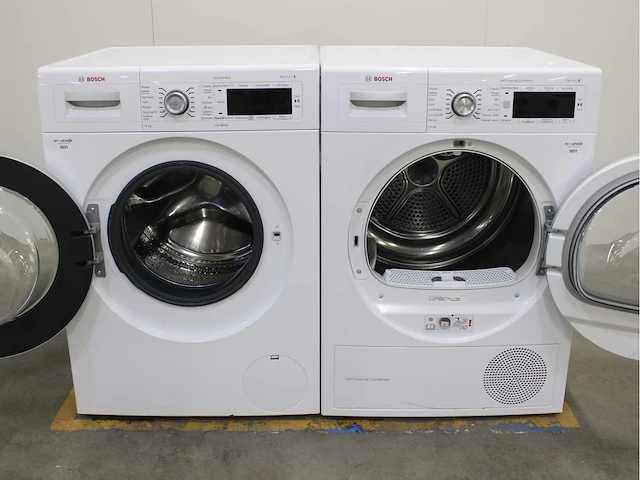 Bosch serie|8 varioperfect wasmachine & bosch serie|8 selfcleaning condenser wasdroger - afbeelding 2 van  8