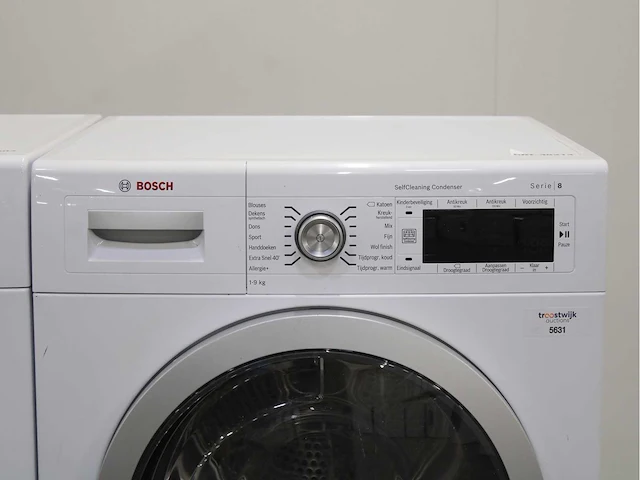Bosch serie|8 varioperfect wasmachine & bosch serie|8 selfcleaning condenser wasdroger - afbeelding 6 van  8
