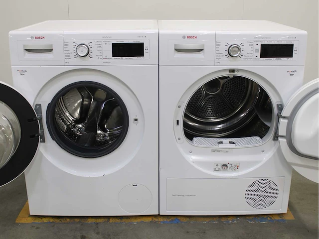 Bosch serie|8 varioperfect wasmachine & bosch serie|8 selfcleaning condenser wasdroger - afbeelding 2 van  8
