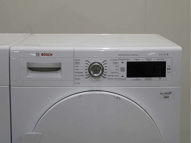 Bosch serie|8 varioperfect wasmachine & bosch serie|8 selfcleaning condenser wasdroger - afbeelding 6 van  8