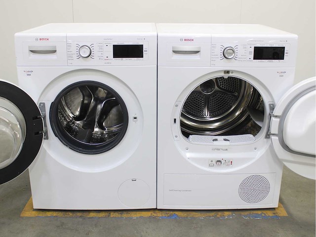 Bosch serie|8 varioperfect wasmachine & bosch serie|8 selfcleaning condenser wasdroger - afbeelding 2 van  8