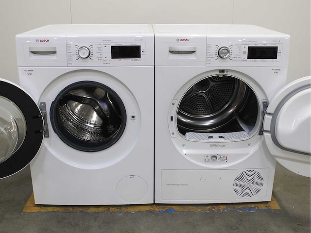 Bosch serie|8 varioperfect wasmachine & bosch serie|8 selfcleaning condenser wasdroger - afbeelding 2 van  8
