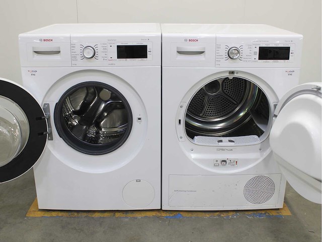 Bosch serie|8 varioperfect wasmachine & bosch serie|8 selfcleaning condenser wasdroger - afbeelding 2 van  8