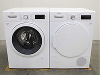 Bosch serie|8 varioperfect wasmachine & bosch serie|8 selfcleaning condenser wasdroger - afbeelding 1 van  8