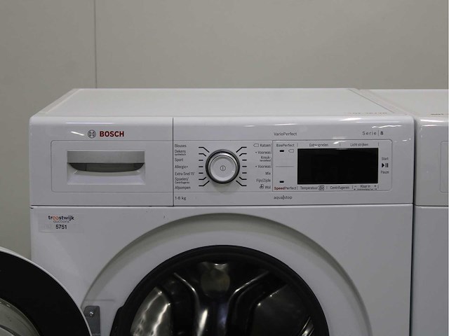 Bosch serie|8 varioperfect wasmachine & bosch serie|8 selfcleaning condenser wasdroger - afbeelding 3 van  8