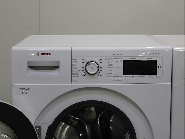 Bosch serie|8 varioperfect wasmachine & bosch serie|8 selfcleaning condenser wasdroger - afbeelding 3 van  8