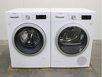 Bosch serie|8 varioperfect wasmachine & bosch serie|8 selfcleaning condenser wasdroger - afbeelding 1 van  8