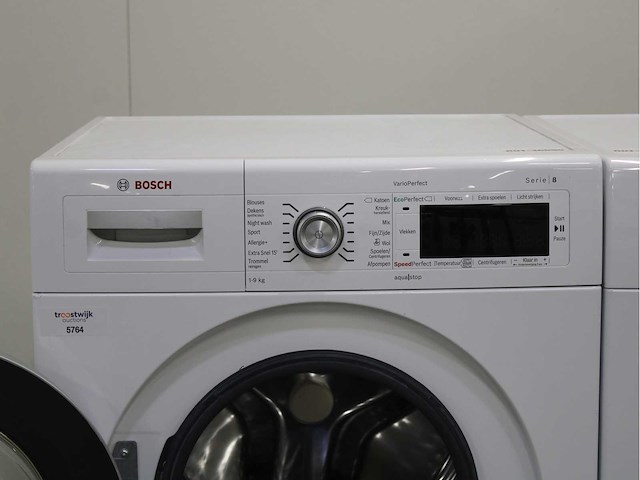 Bosch serie|8 varioperfect wasmachine & bosch serie|8 selfcleaning condenser wasdroger - afbeelding 3 van  8