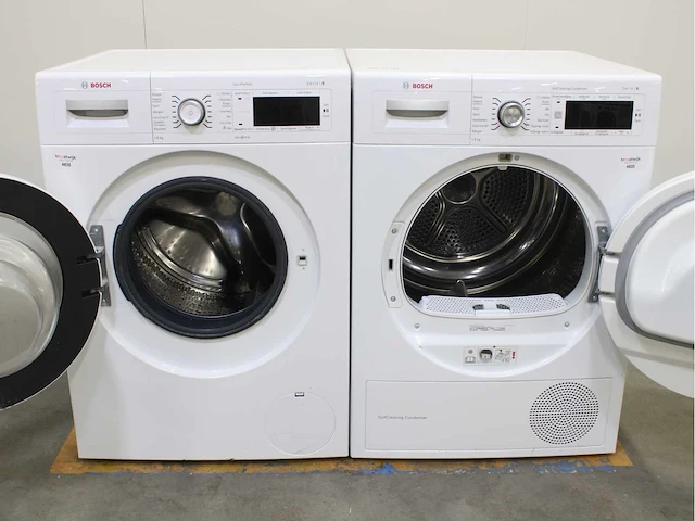 Bosch serie|8 wasmachine & bosch serie|8 selfcleaning condenser wasdroger - afbeelding 2 van  8