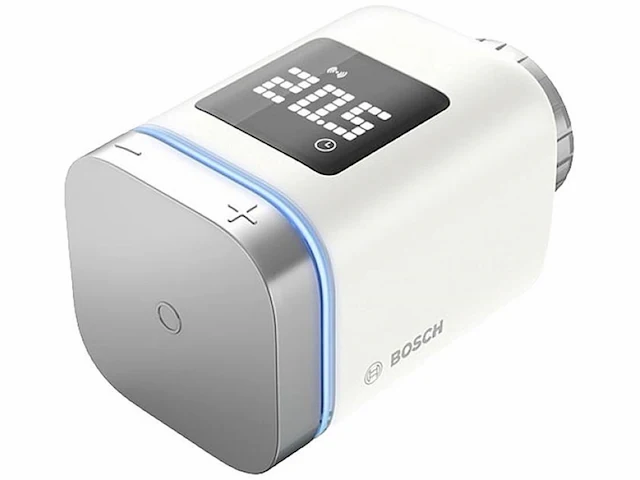Bosch smart home radiatorthermostaat ii, slimme thermostaat met app-functie, compatibel met amazon alexa, apple homekit, google home wit - afbeelding 1 van  3