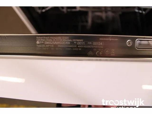 Bosch sms25aw02we 69 vaatwasser (onderbouw) - afbeelding 6 van  6