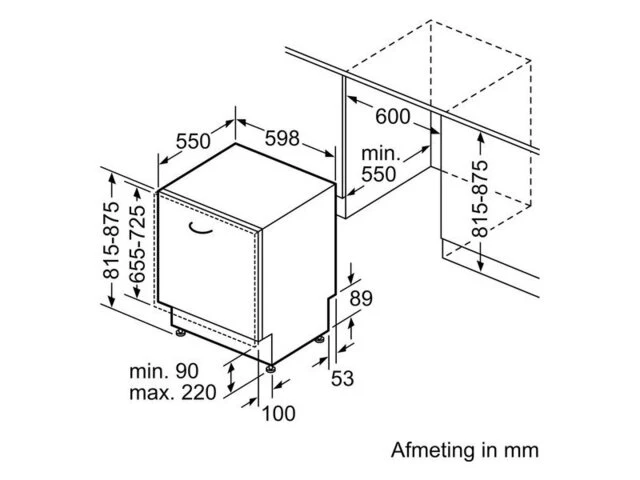 Bosch smv4hcx48n - inbouw vaatwasser - afbeelding 4 van  4