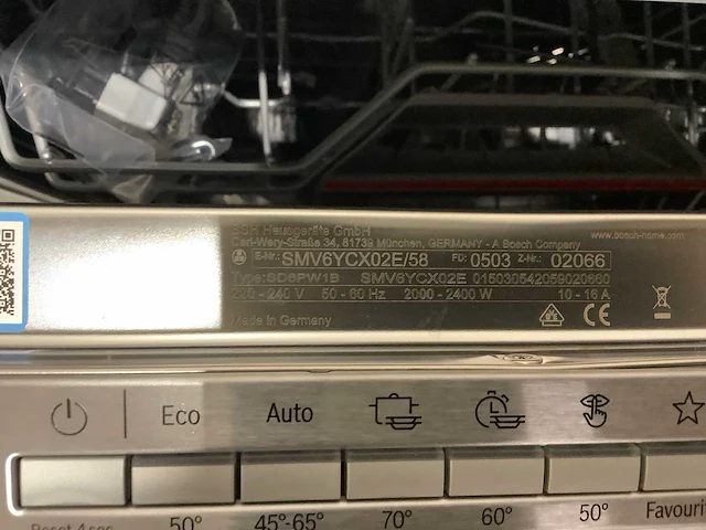 Bosch smv6ycx02e inbouwvaatwasser - afbeelding 5 van  7