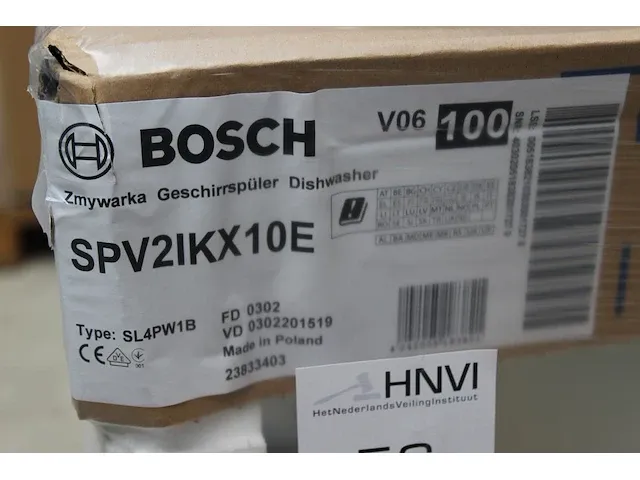 Bosch spv2ikx10e inbouw vaatwasser. smalle volledige integreerbare vaatwasser. breedte 44,8 cm. diepte 55 c... - afbeelding 6 van  6