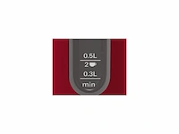 Bosch twk4p434 designline waterkoker rood / zwart - afbeelding 2 van  4