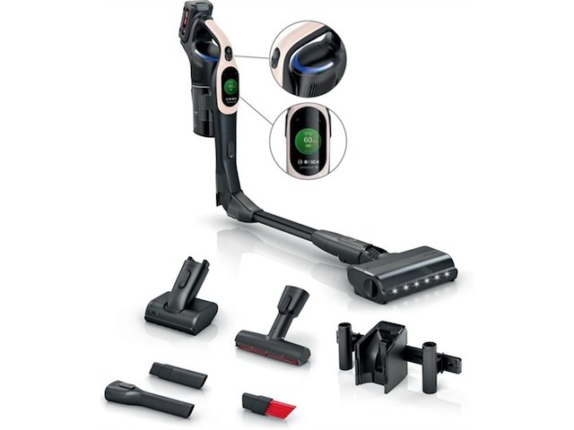 Bosch unlimited 10 bbs1041rba steelstofzuiger grijs/poederroze - afbeelding 1 van  6